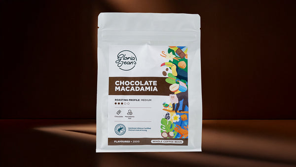 Chocolate Macadamia Cafea Boabe 250g